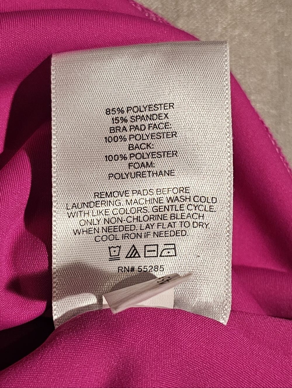 Express Bodycon Hot Pink Structured‎ One-Piece Bodysuit Size M - Picture 4 of 4